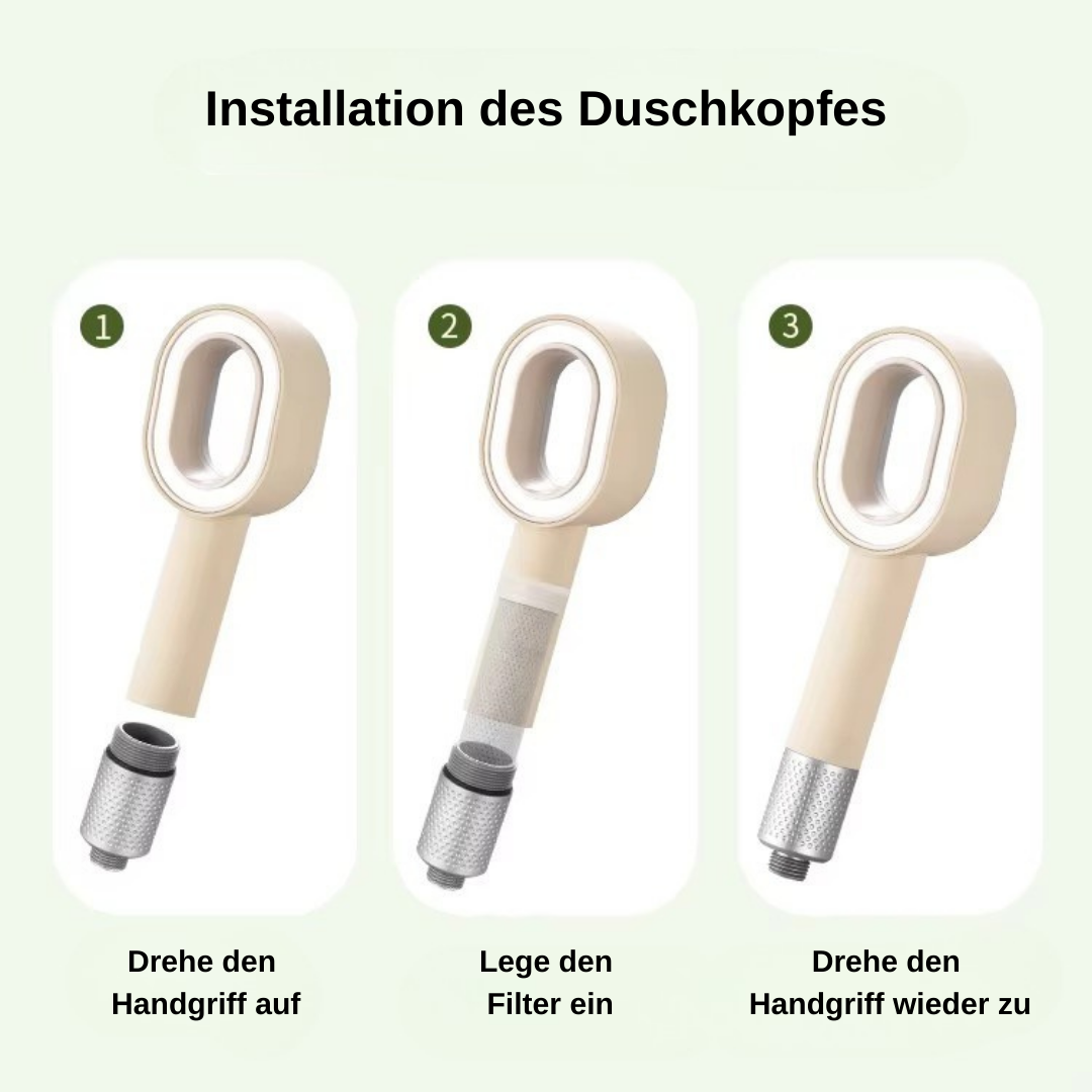 Pure™ 3-in-1 Premium Filterduschkopf – Für reine Haut & geschmeidiges Haar