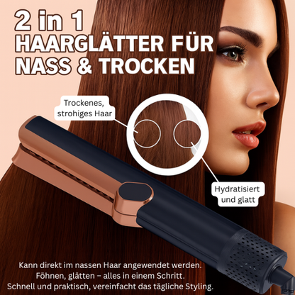 2-in-1 Föhn &amp; Glätteisen – Trocknen &amp; Stylen in einem Schritt
