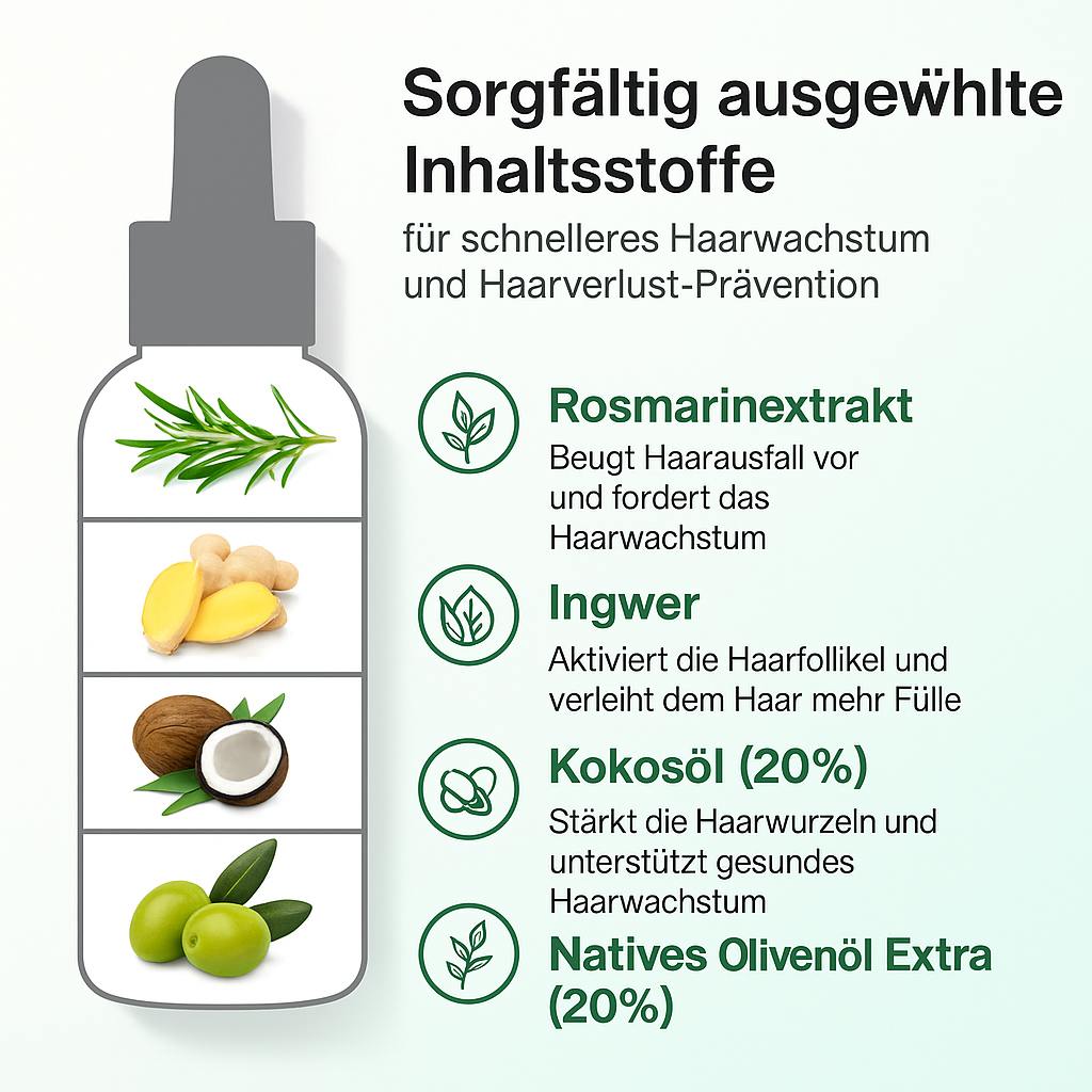 PURC Rosmarinöl – Haarwachstums- &amp; Kopfhautpflege